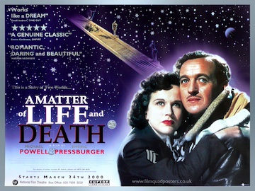 A Matter Of Life And Death - original Bfir re-release movie quad poster