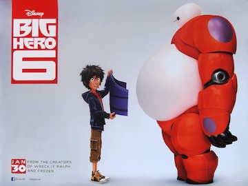 Big Hero 6 movie quad poster