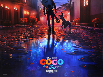 Pixar's Coco advance movie quad poster