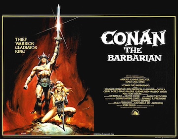 Conan The Barbarian quad poster
