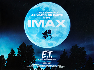 E.T. The Extra Terrestrial 40th anniversary movie quad poster