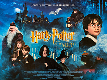Harry Potter and the Philosophers Stone 20th anniversary rerelease movie quad poster