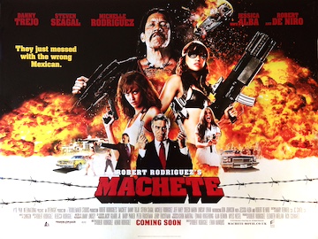 Machete - original movie quad poster