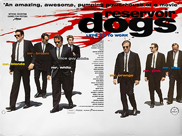 Reservoir Dogs movie quad poster