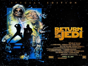 Retturn of the Jedi Special Edition - original movie quad poster
