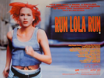 Run Lola Run - original movie quad poster