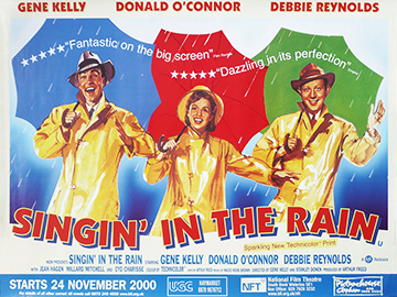 Singin' In The Rain - original Bfi 2000 movie quad poster