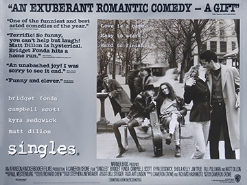 Singles - original movie quad poster