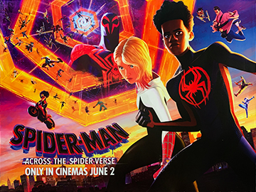 Spider-man: Across The Spider-verse advance movie quad poster