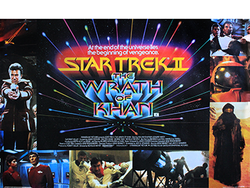 Star Trek 2 - The Wrath of Khan movie quad poster
