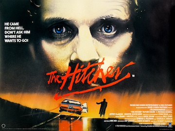 The Hitcher movie quad poster