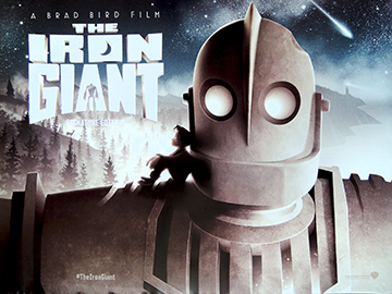The Iron Giant movie quad poster