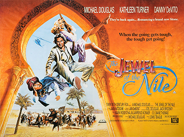 The Jewel Of The Nile movie quad poster