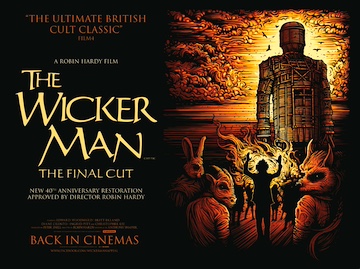 The Wicker Man 40th anniversary re-release quad poster