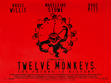 Twelve Monkeys - original movie quad poster