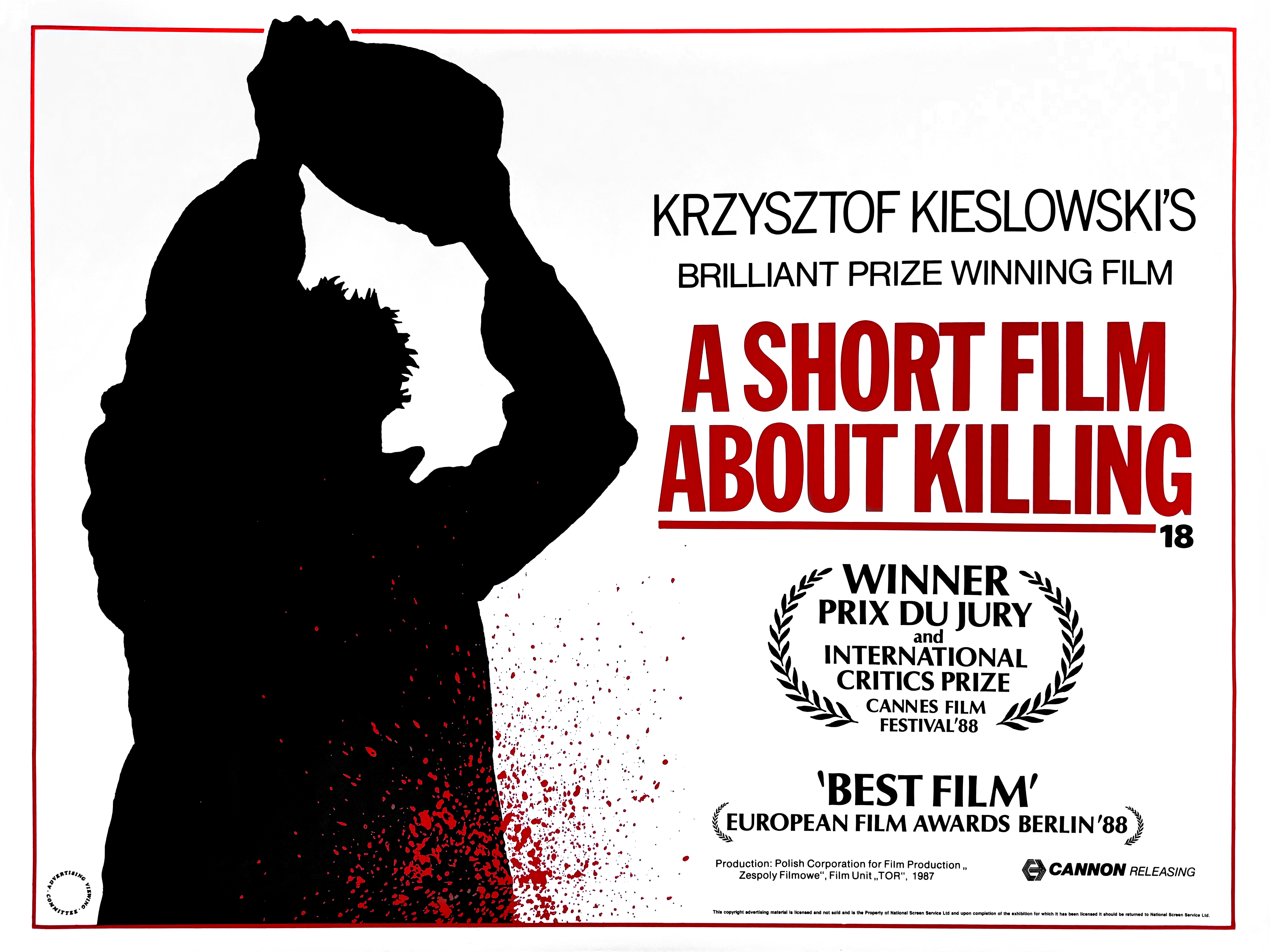 A Short Film About Killing movie quad poster