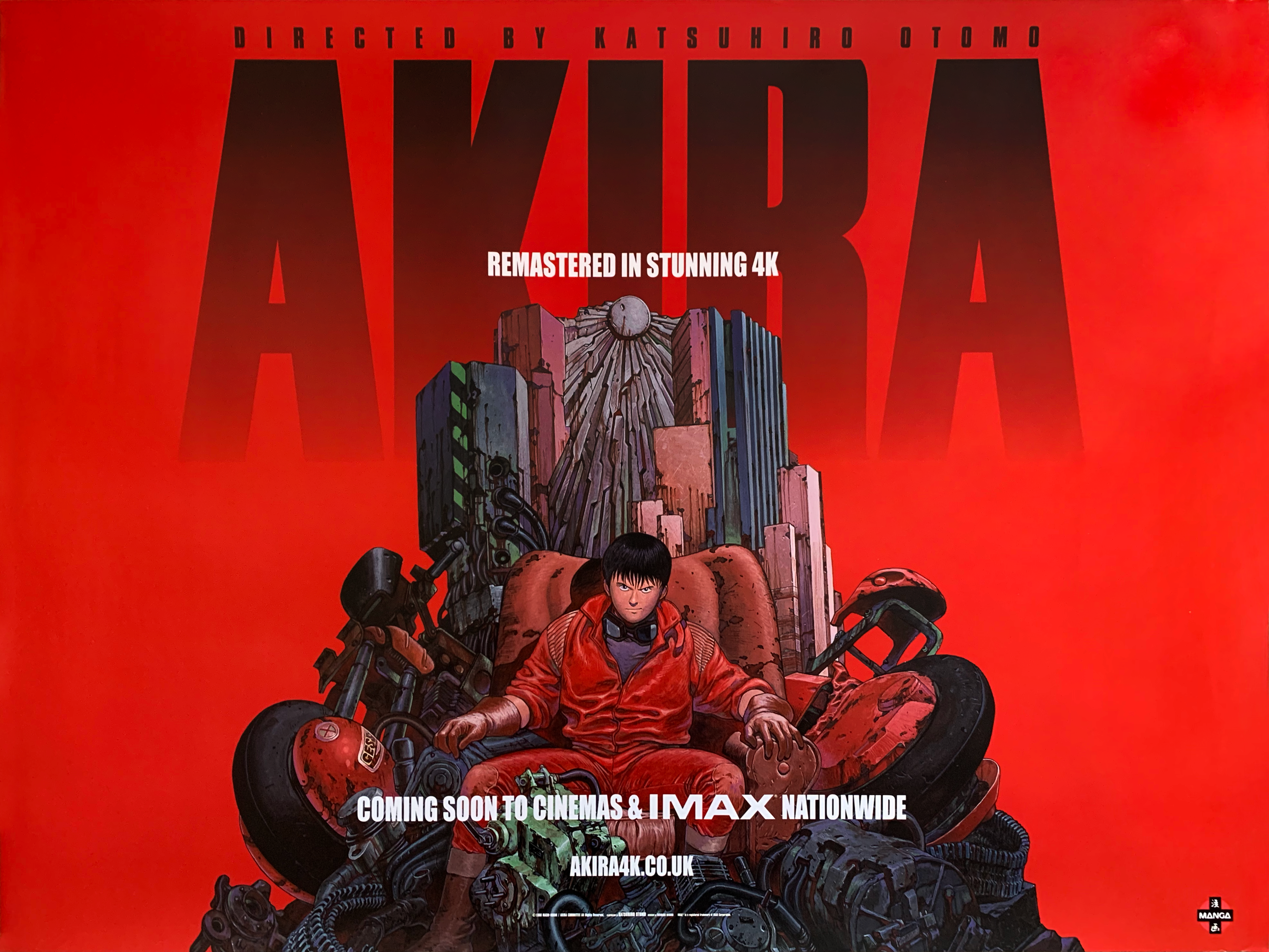 Akira 4k movie quad poster