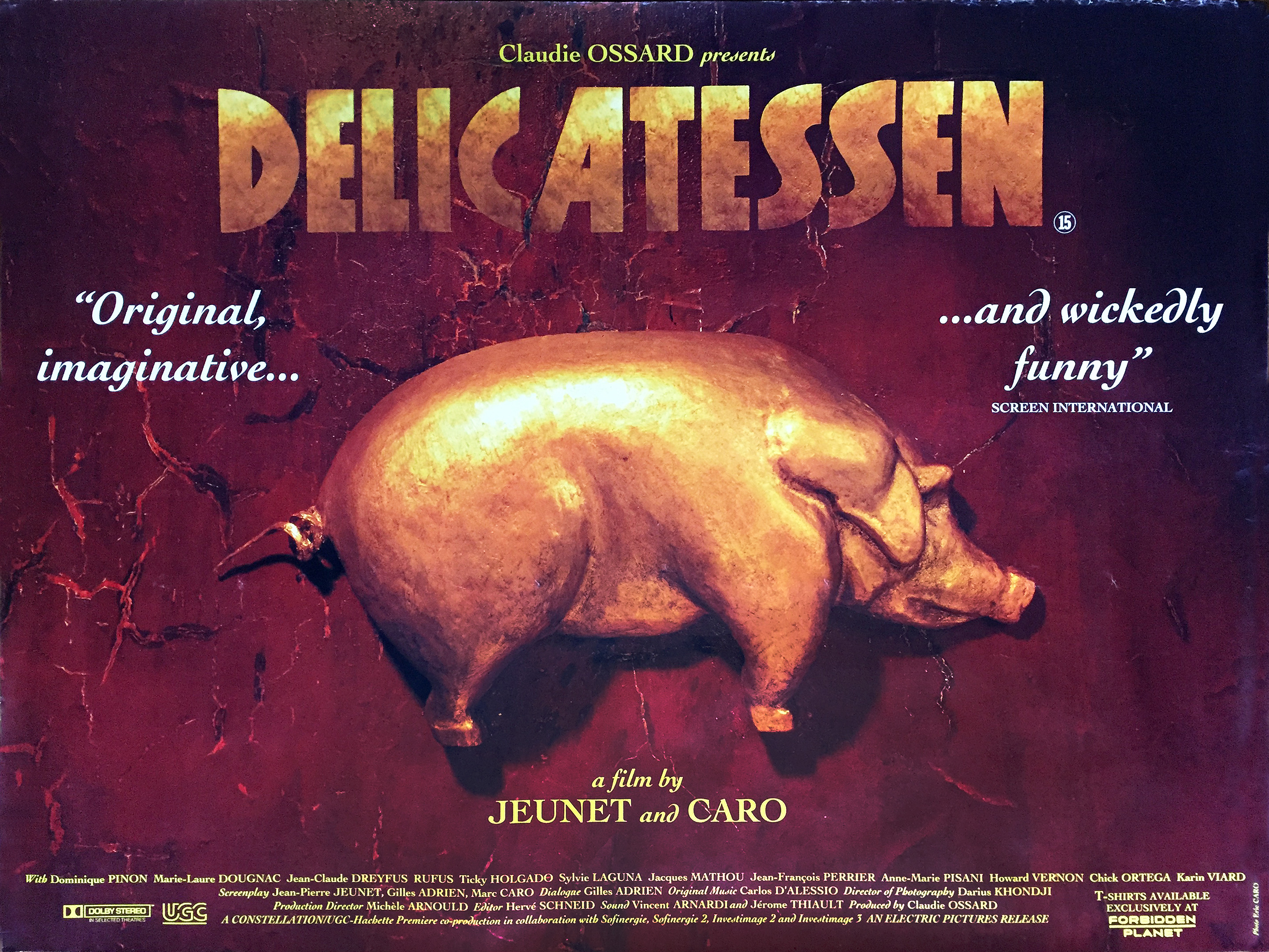 delicatessen movie quad poster