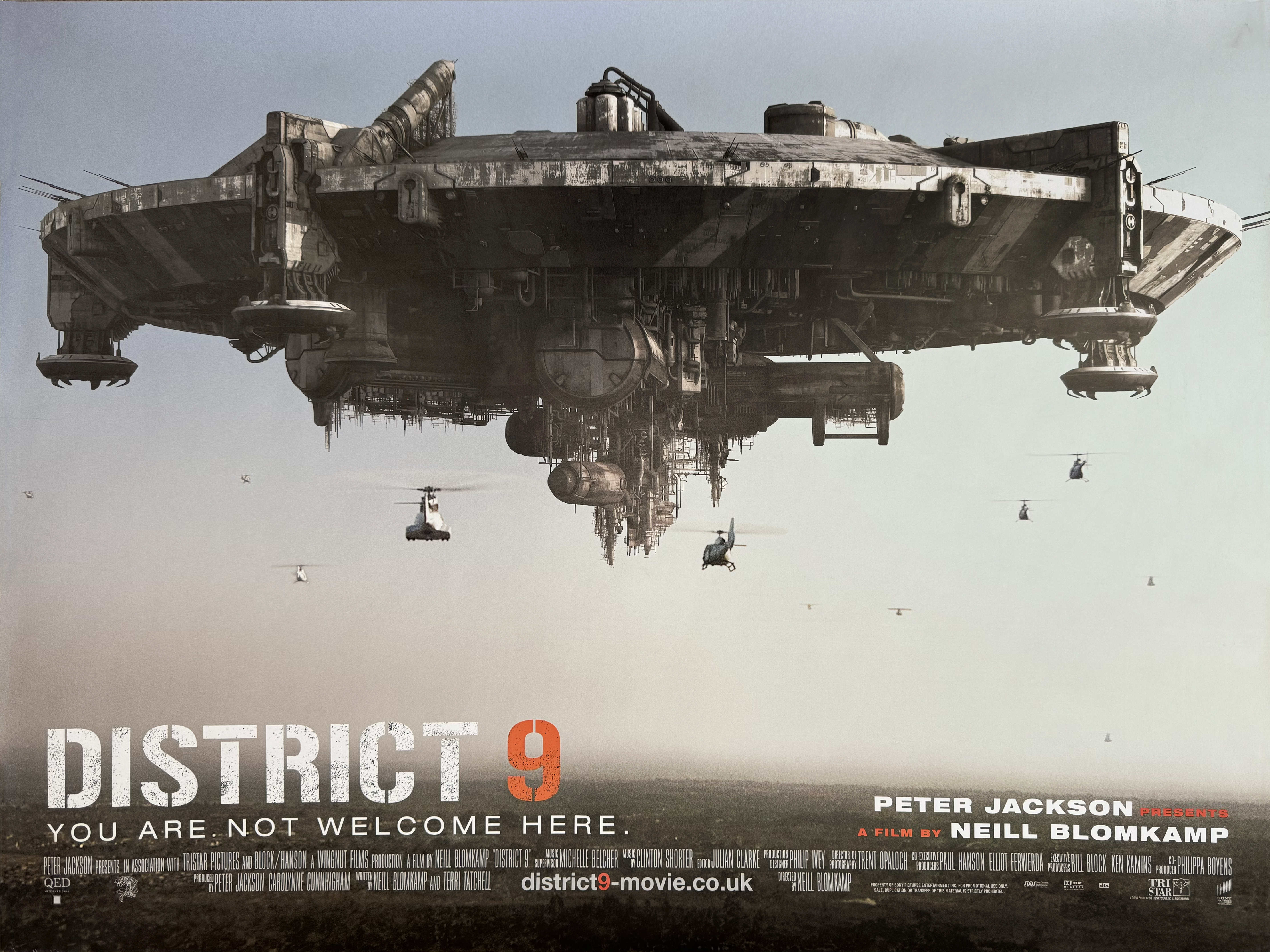 District 9 movie quad poster