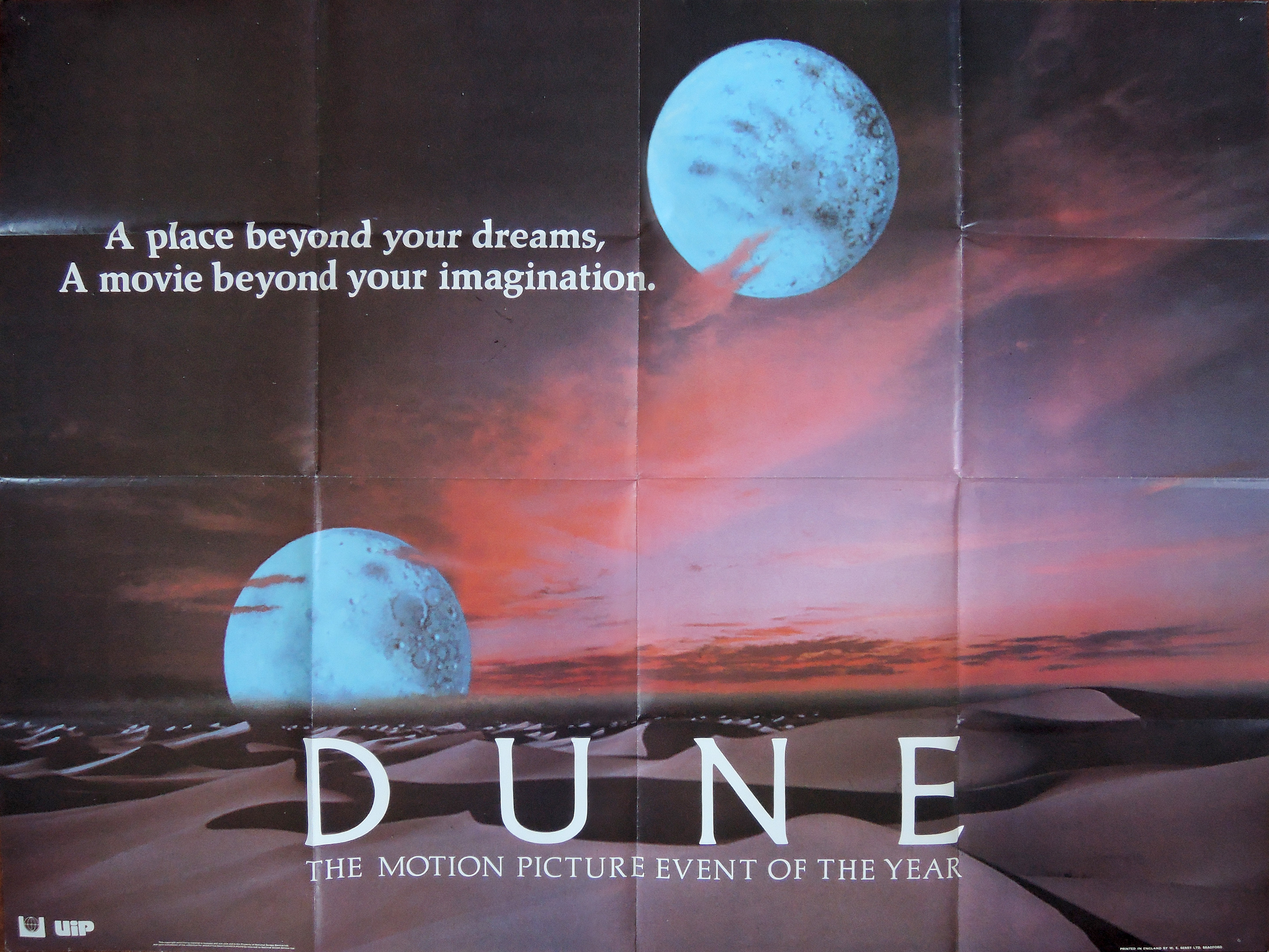 Dune advance A movie quad poster