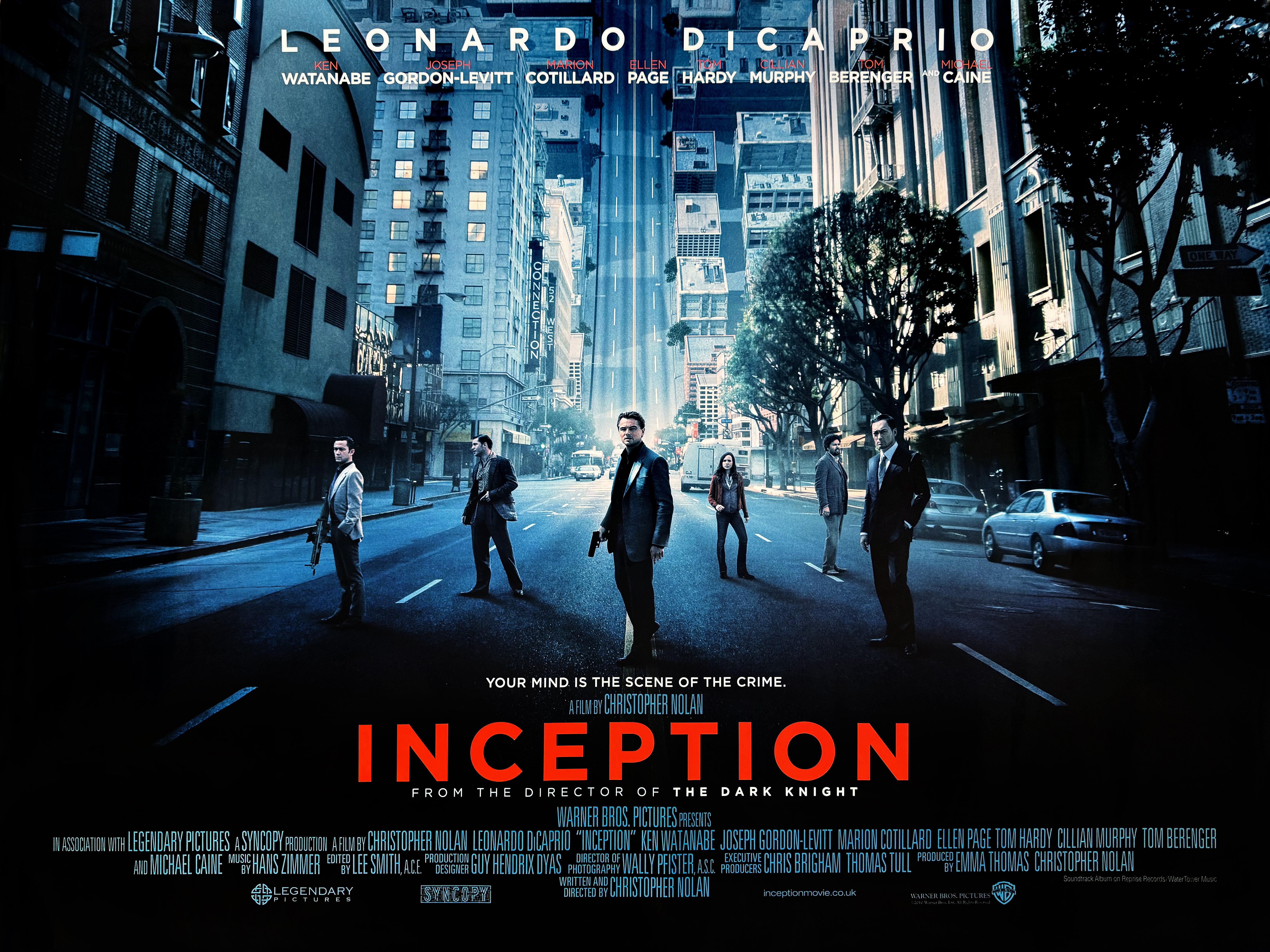 Inception movie quad poster