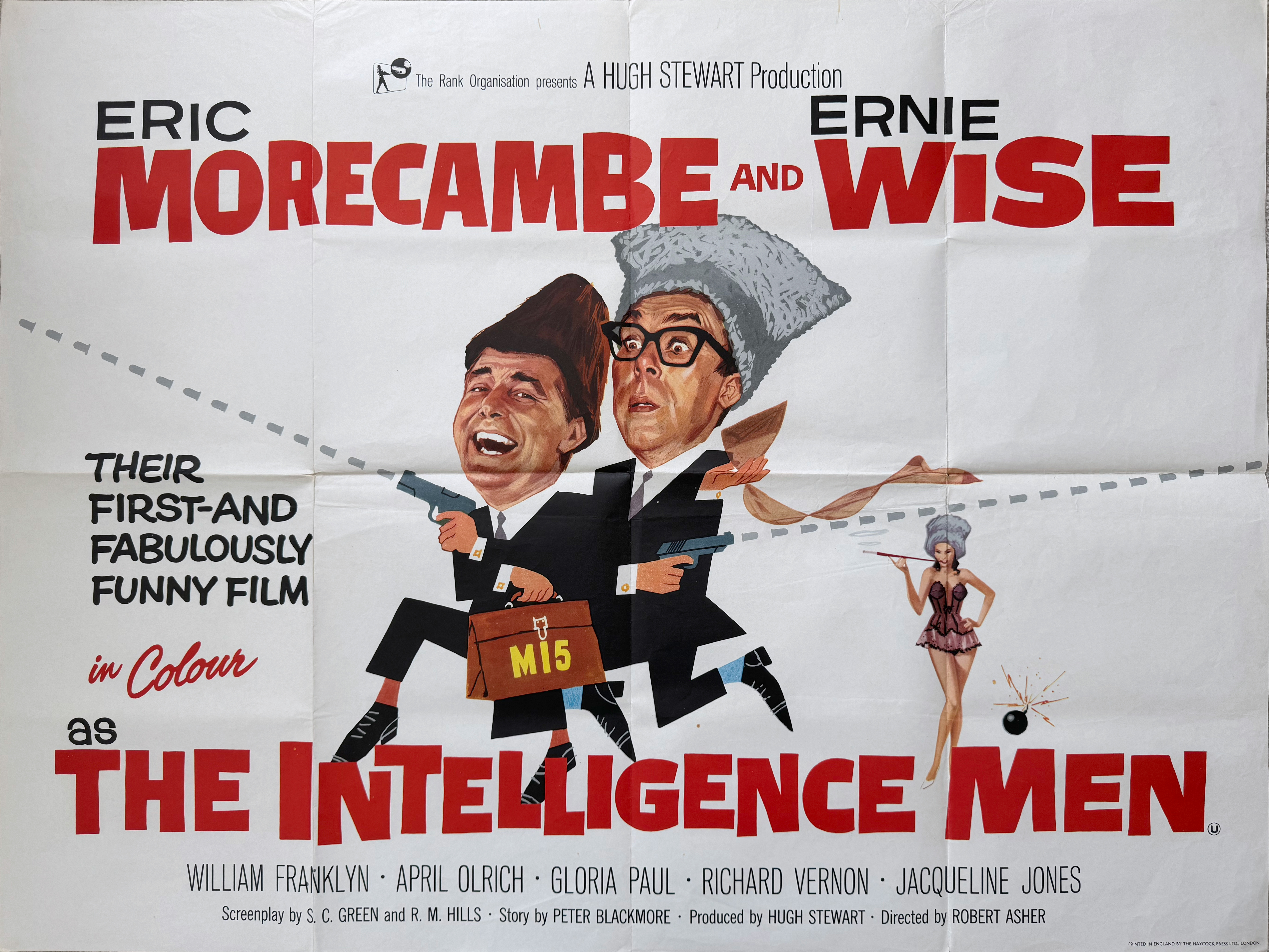 Morecambe and Wise in The Intelligence Men - original movie quad poster