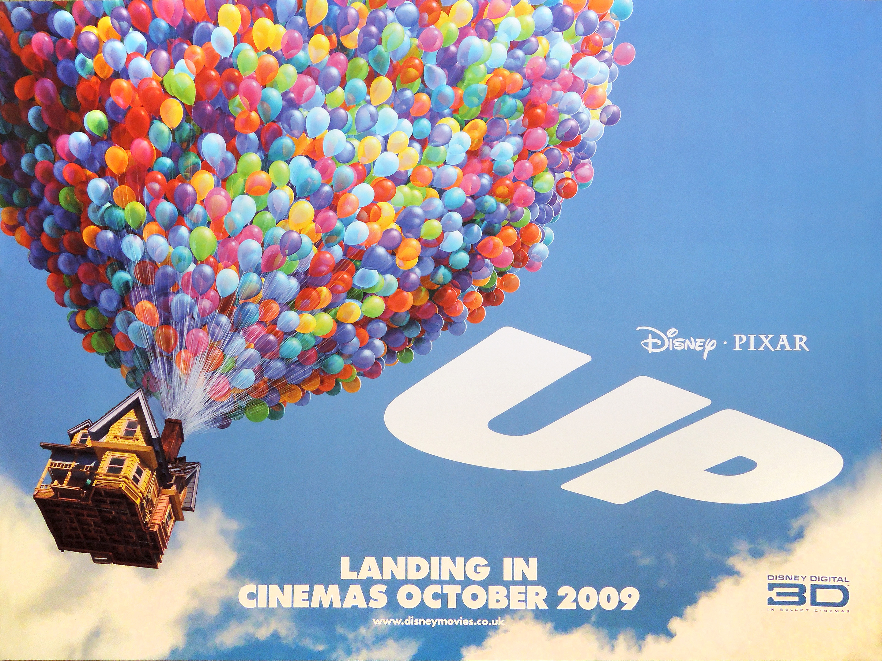 Pixar's UP movie quad poster