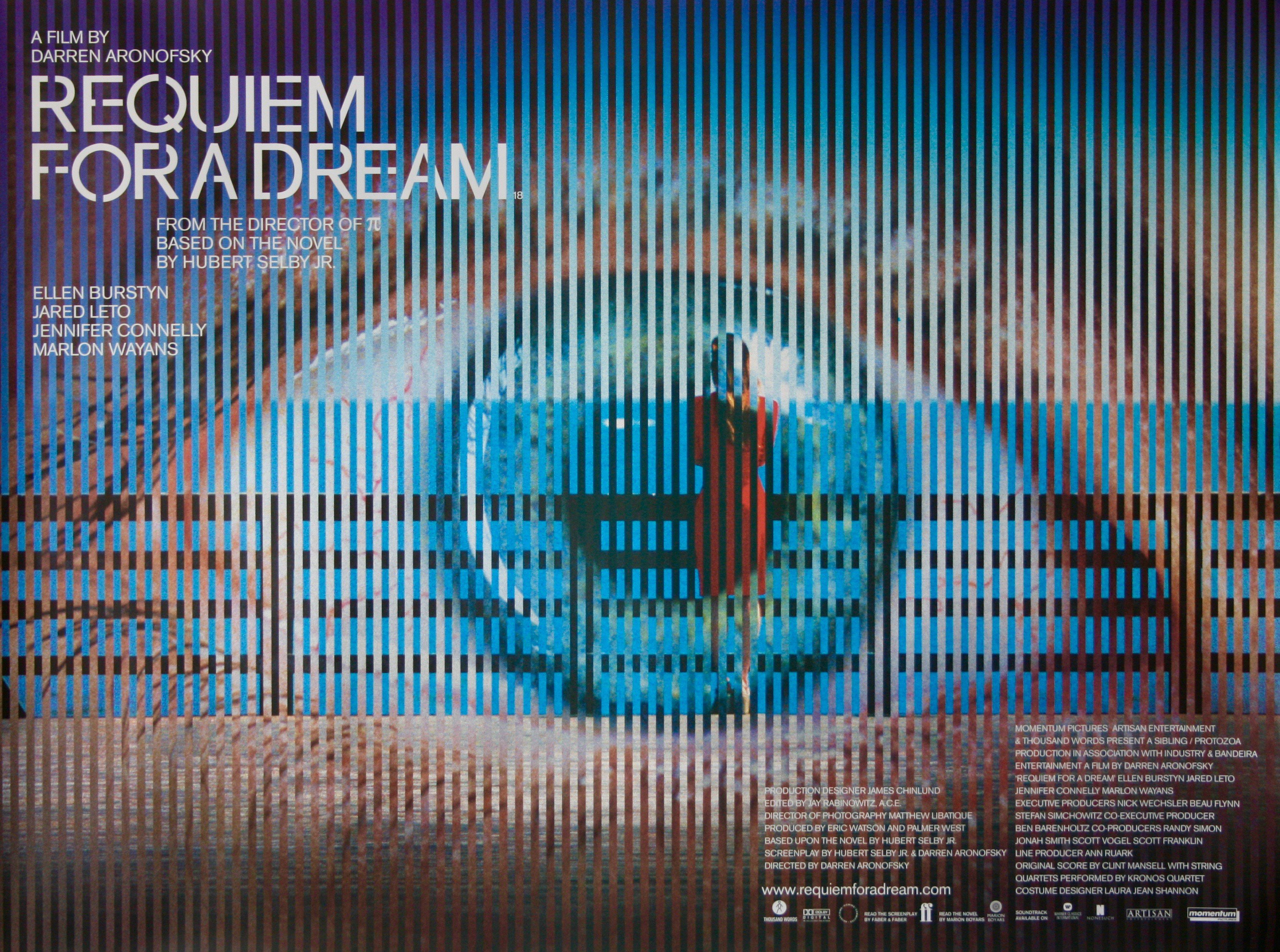  Requiem For a Dream movie quad poster