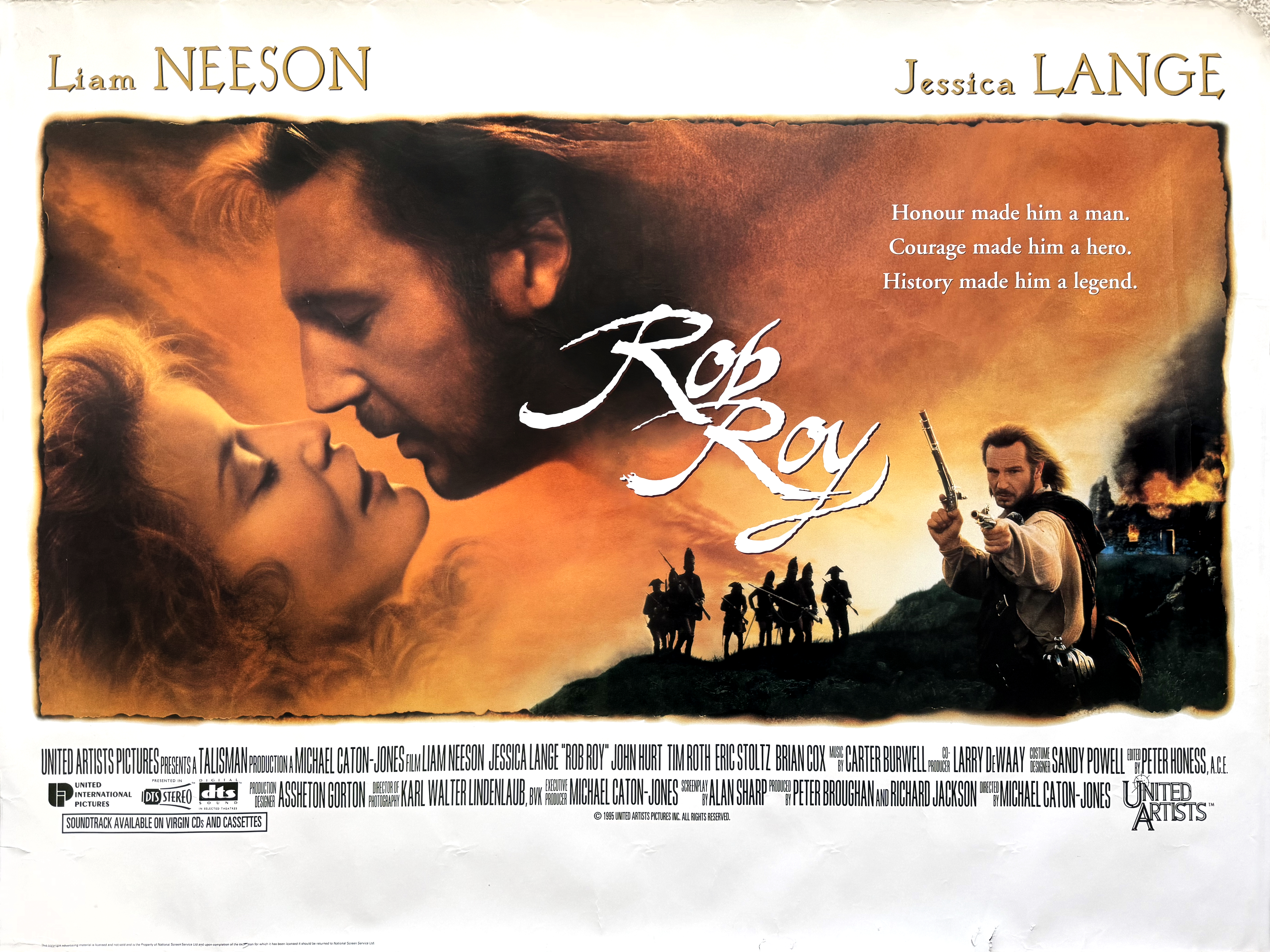 Rob Roy movie quad poster