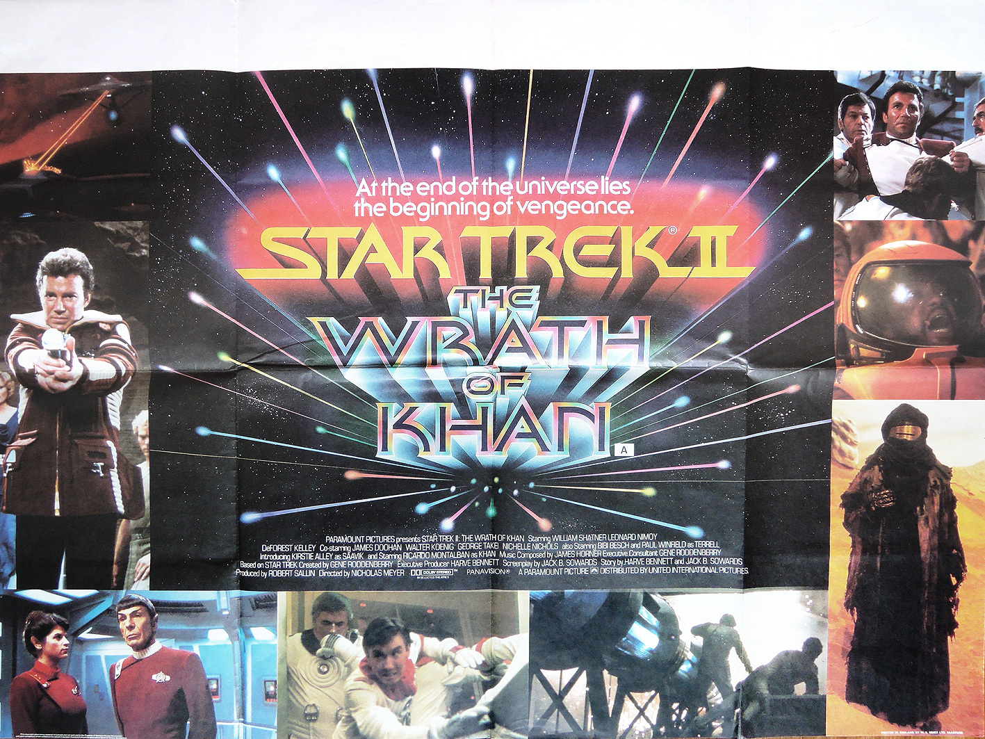 Star Trek 2 - The Wrath of Khan movie quad poster