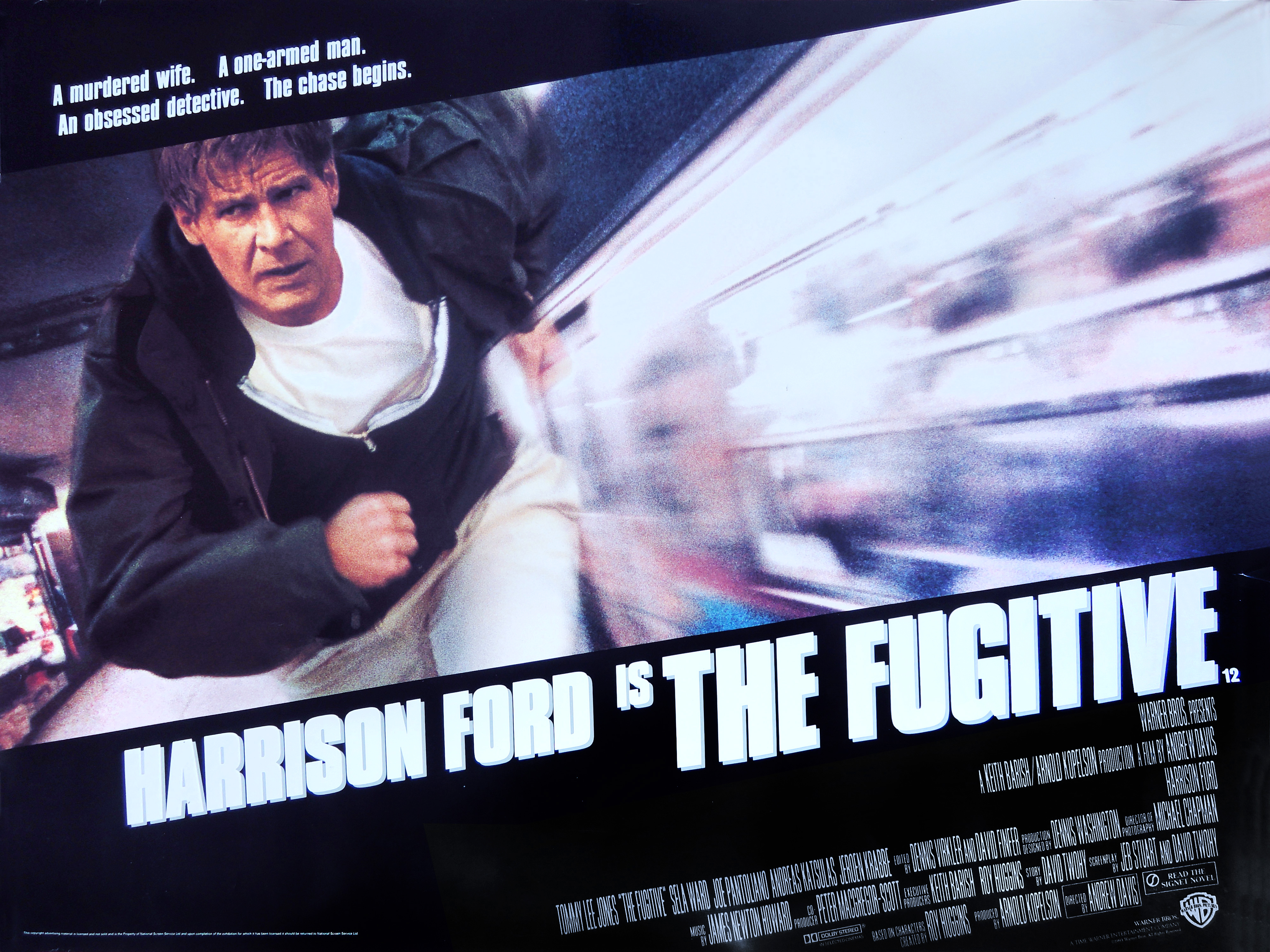 The Fugitive film quad poster