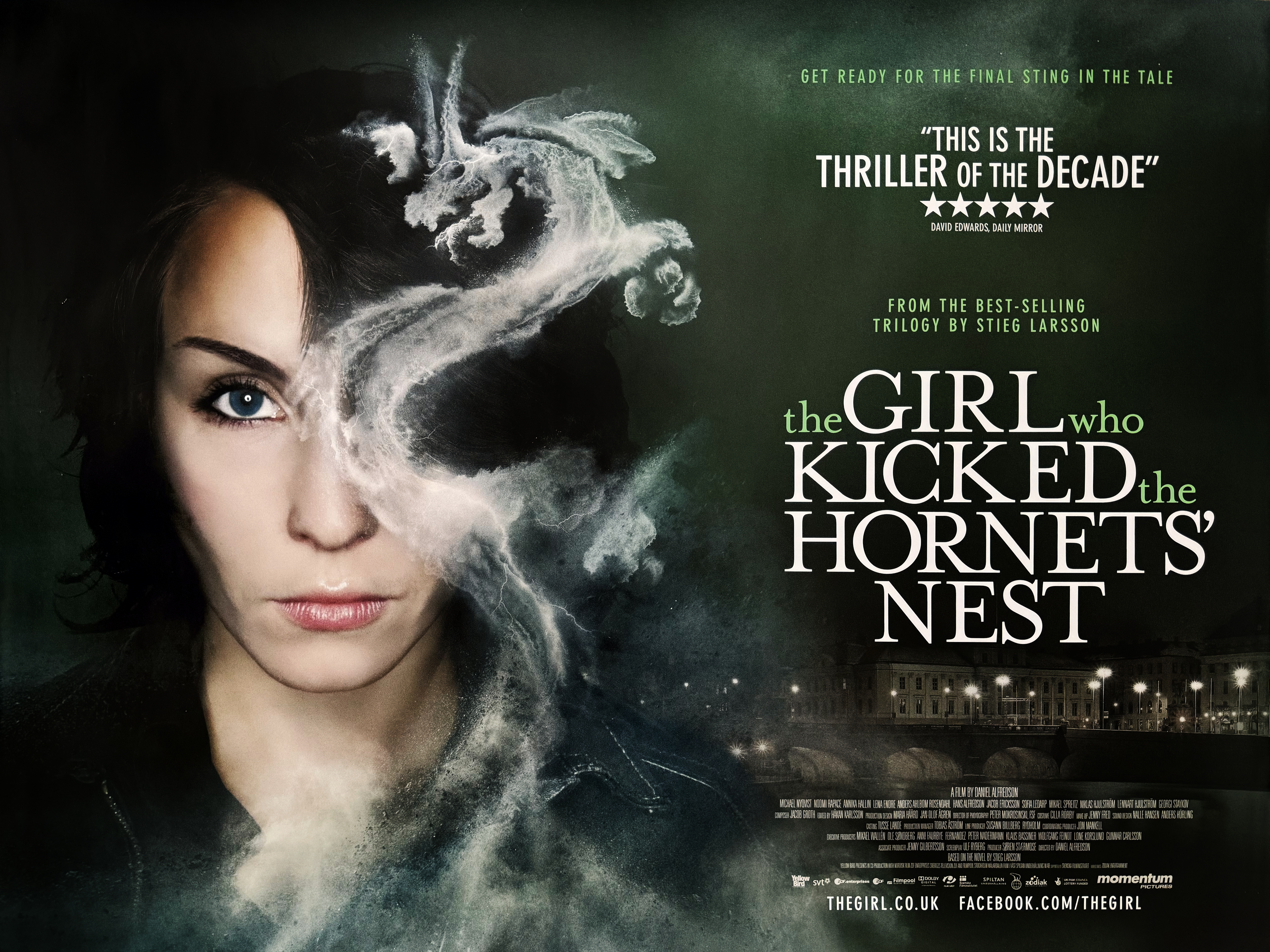 The Girl Who Kicked The HornetÍs Nest movie quad poster