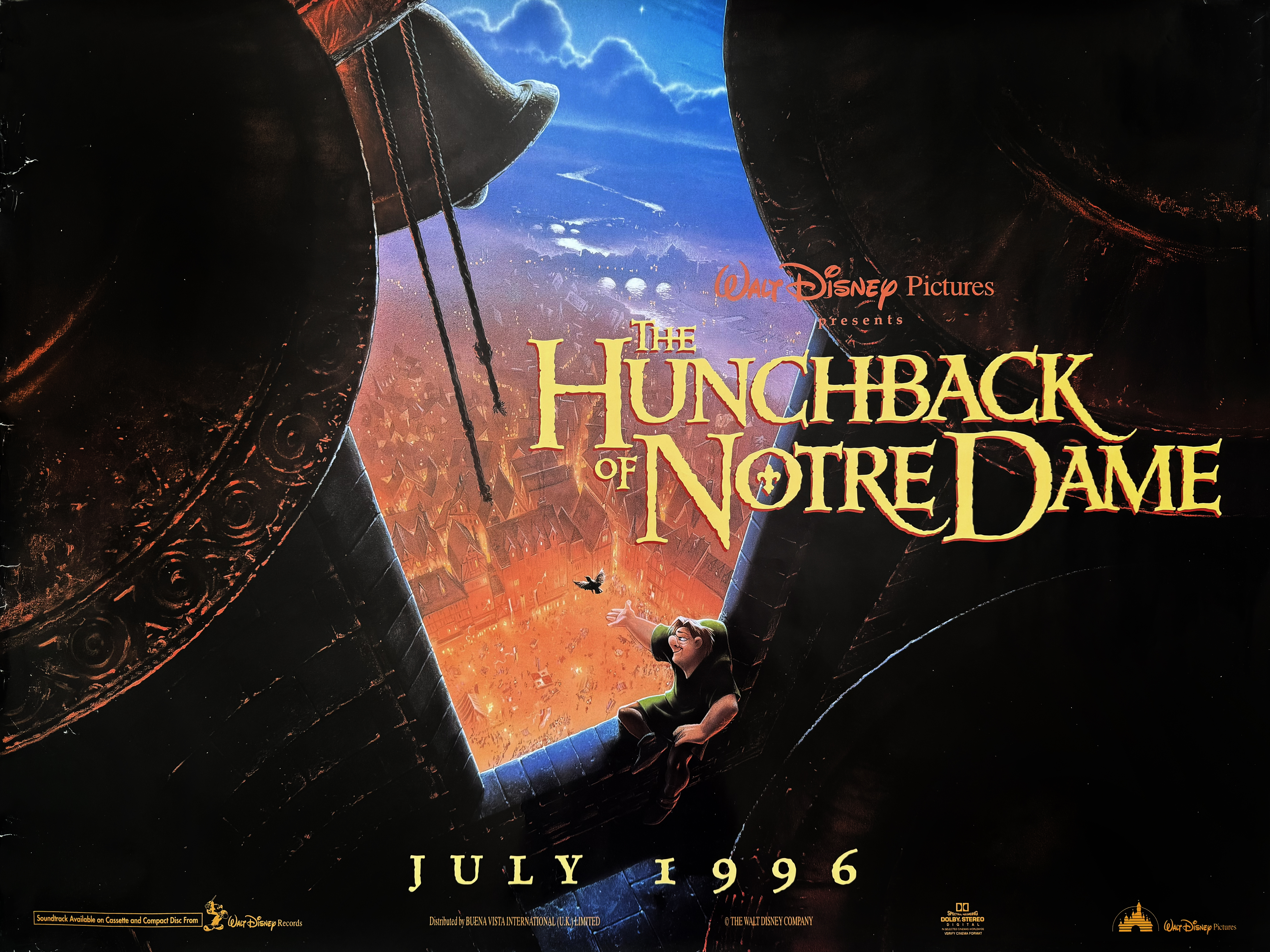  Hunchback Of Notre Dame movie quad poster