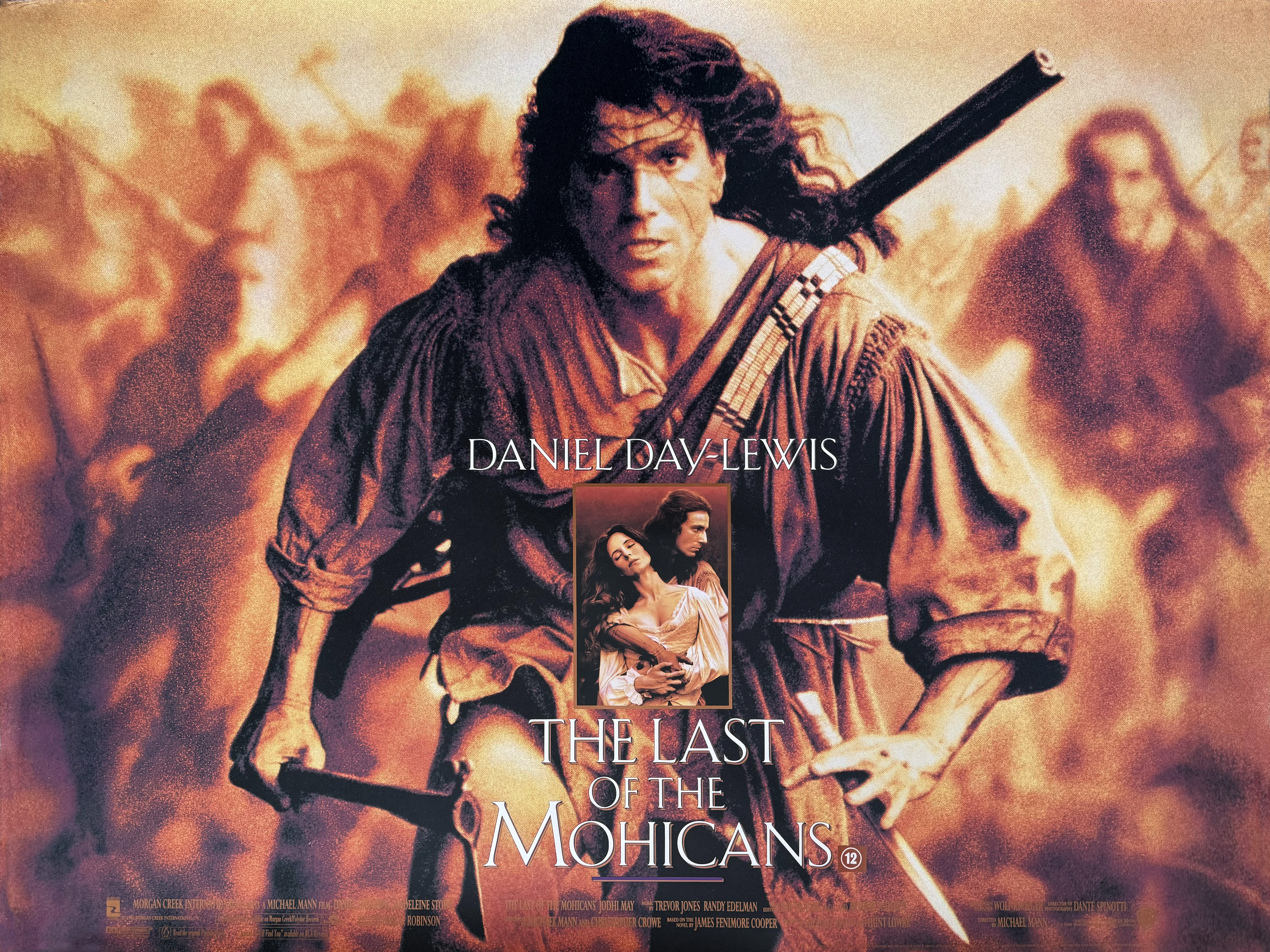 Last Of The Mohicans movie quad poster