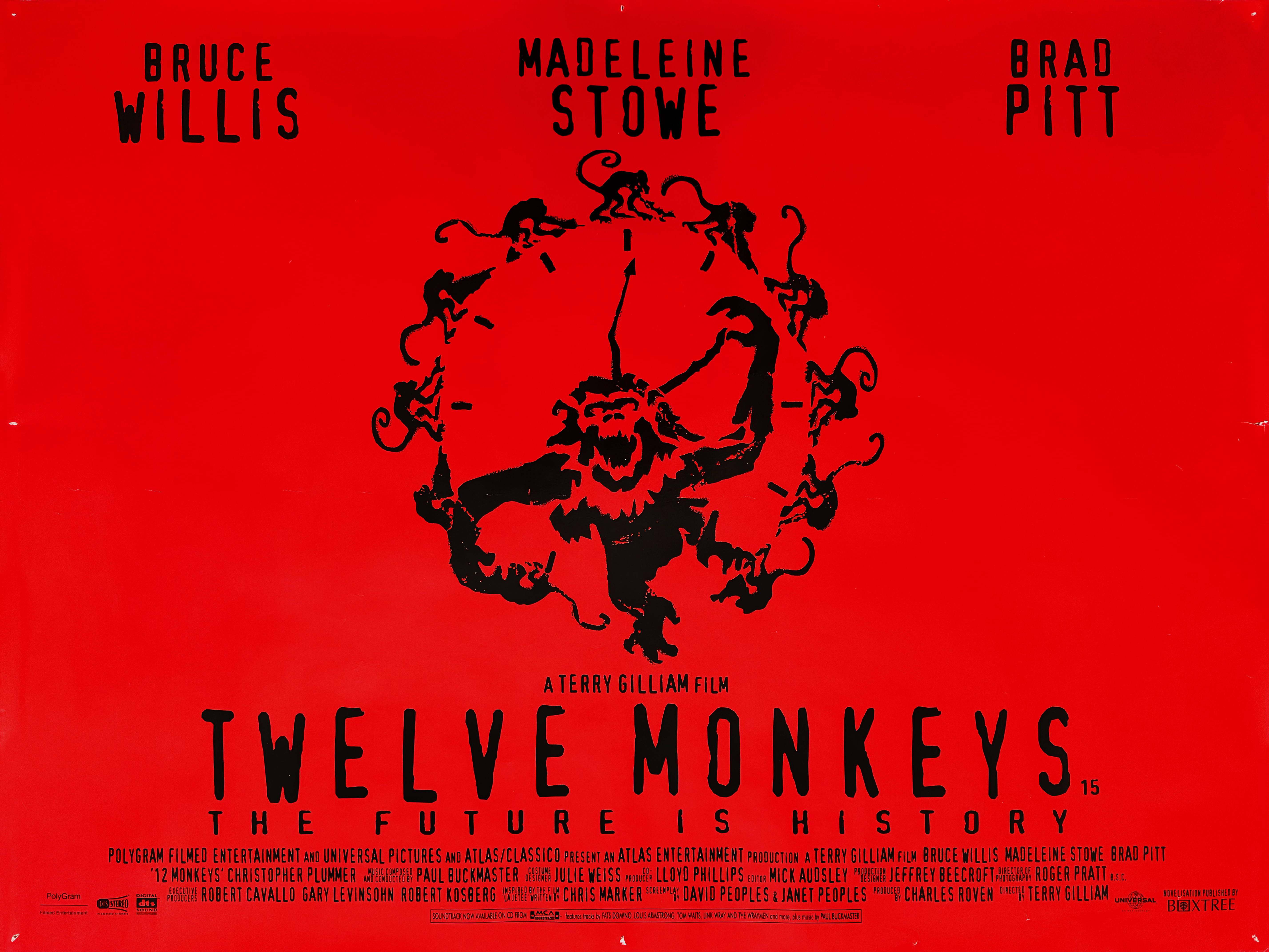 12 Monkeys movie quad poster