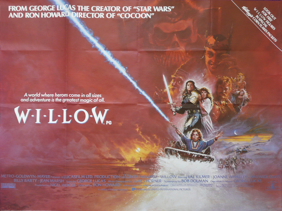 Willow movie quad poster