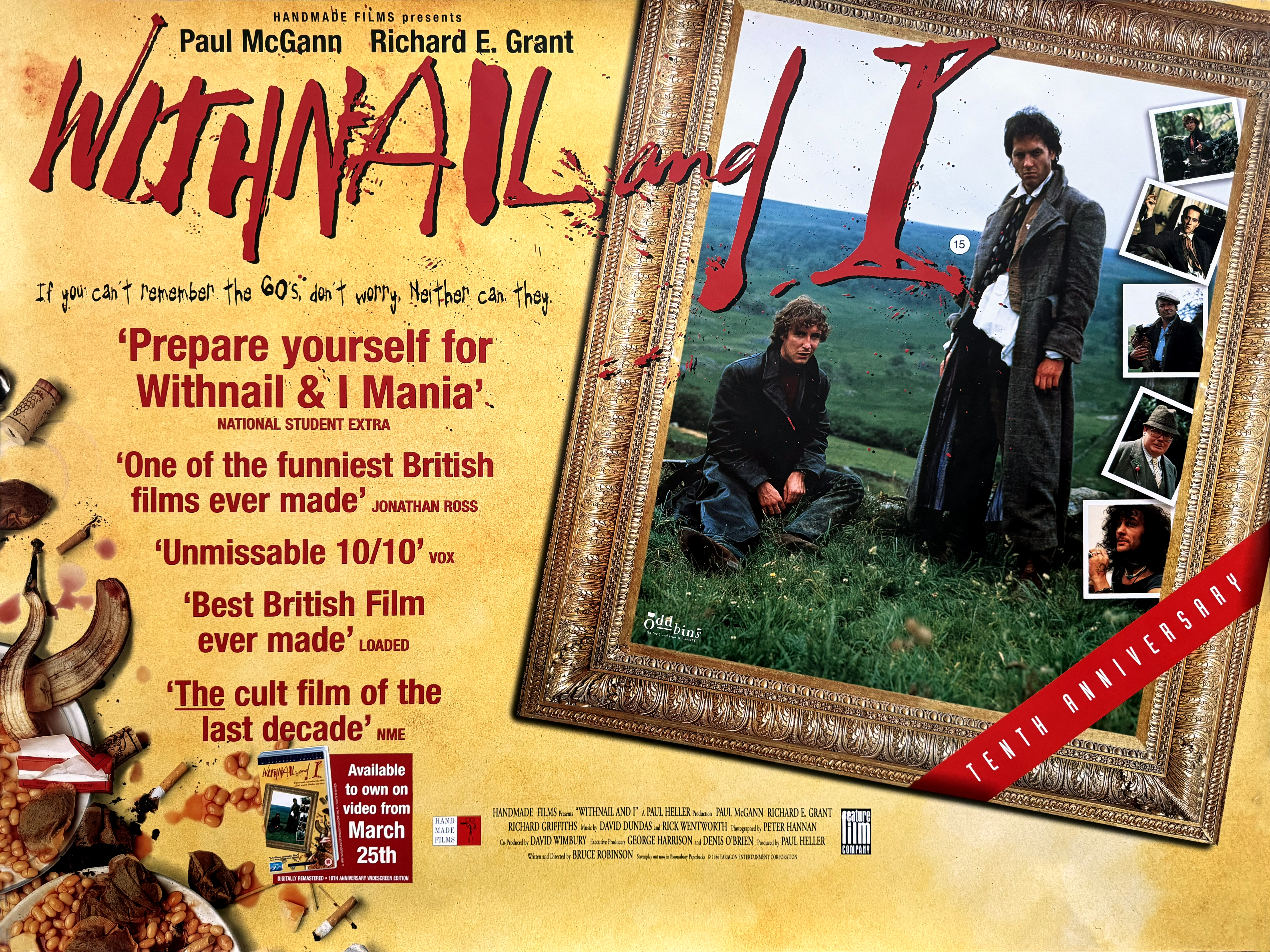 Withnail and I film quad poster